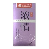 双一避孕套 浓情装螺纹型 10只 12盒/打