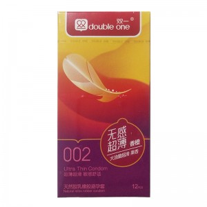 双一避孕套 无感超薄 香橙 12只 12盒/打