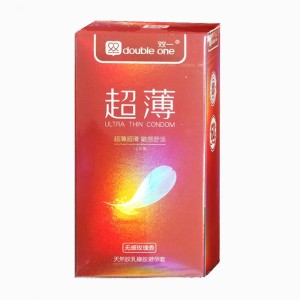 双一避孕套 超薄装无感玫瑰香 12只 12盒/打