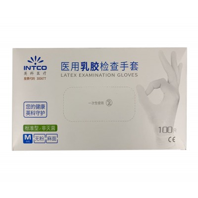 英科医用乳胶检查手套（M)
