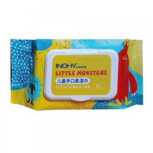 英诺威儿童手口柔湿巾（婴幼儿湿巾）80片