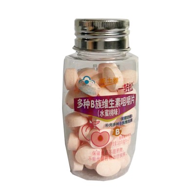 威士雅多种B族维生素咀嚼片（水蜜桃味）冰爽系列